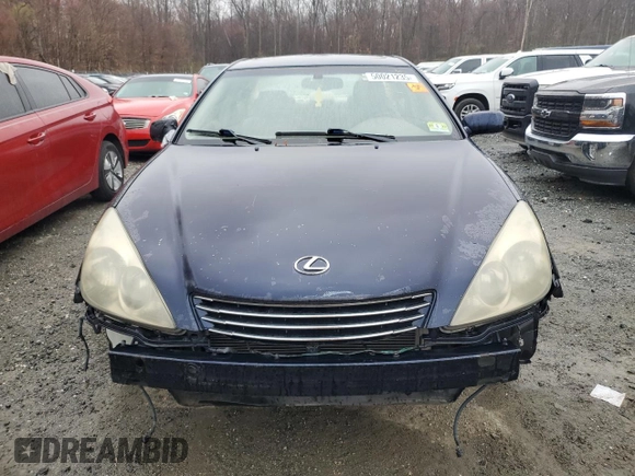 2003 Lexus ES 300 with VIN JTHBF30G036009951, listed as a Copart auction lot 50021235 with 231,411 mi miles and Salvage Title. Bid and sale history available at DreamBid. Image 5.
