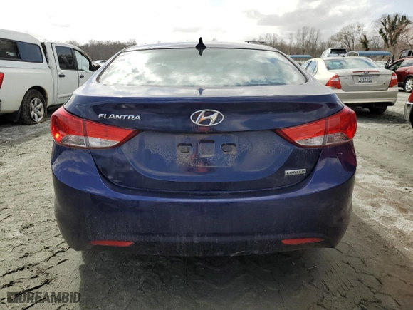 2013 Hyundai Elantra GLS with VIN 5NPDH4AE7DH288619, listed as a Copart auction lot 47264565 with 186,968 mi miles and Salvage Title. Bid and sale history available at carsss.com. Image 6.