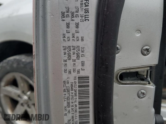 2016 Ram 1500 Tradesman с VIN 1C6RR7FTXGS138920, выставлен на аукционе Copart как лот 80390714 с пробегом 88 466 миль миль и Списание • Salvage title. История ставок и продаж доступна на DreamBid. Изображение 14.