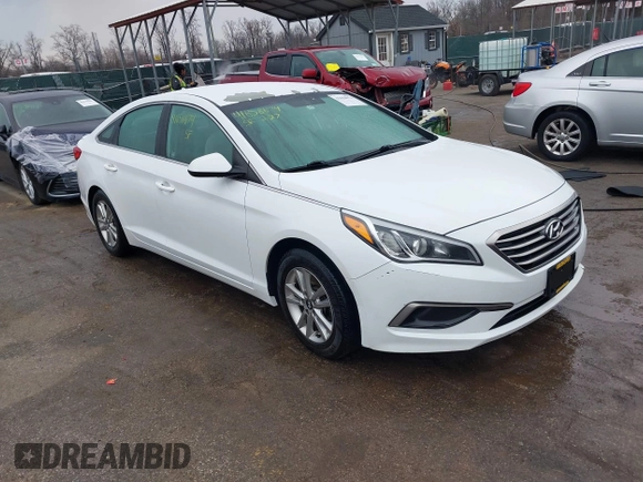 2016 Hyundai Sonata SE with VIN 5NPE24AF2GH351953, listed as a IAAI auction lot 41658674 with 126,126 mi miles and . Bid and sale history available at carsss.com. Image 1.
