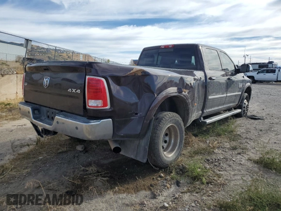 2015 Ram 3500 Laramie with VIN 3C63RRJL6FG688274, listed as a Copart auction lot 71990594 with 157,809 mi miles and Salvage Title. Bid and sale history available at carsss.com. Image 3.