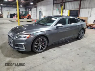2018 Audi S5 Sportback Prestige z VIN WAUC4CF56JA072142, wystawiony jako Copart lot #55867655 z przebiegiem 46 570 mil mil oraz Szkoda całkowita • Salvage title. Historia ofert i sprzedaży dostępna na DreamBid. Obrazek 1.