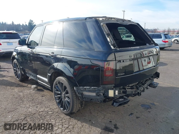 2016 Land Rover Range Rover Autobiography with VIN SALGV2EF0GA299639, listed as a IAAI auction lot 41330301 with 51,096 mi miles and . Bid and sale history available at DreamBid. Image 3.