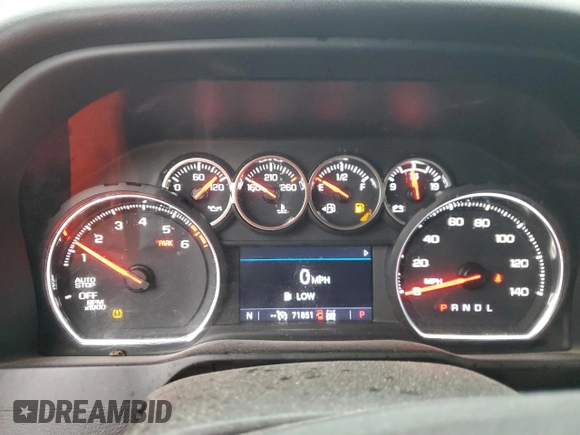 2022 Chevrolet Silverado 1500 Custom Trail Boss with VIN 1GCPYCEK8NZ174114, listed as a Copart auction lot 47652855 with 71,851 mi miles and Salvage Title. Bid and sale history available at DreamBid. Image 9.