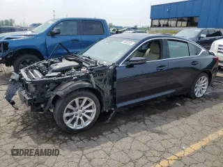 2021 Cadillac CT5 Luxury with VIN 1G6DW5RK2M0129450, listed as a Copart auction lot 60803385 with Not provided miles and Salvage title. Bid and sale history available at DreamBid. Image 1.