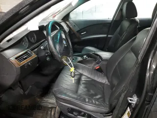 2006 BMW 5 Series 530i with VIN WBANE73566CM35987, listed as a Copart auction lot 37943054 with 206,994 mi miles and Salvage Title. Bid and sale history available at carsss.com. Image 7.
