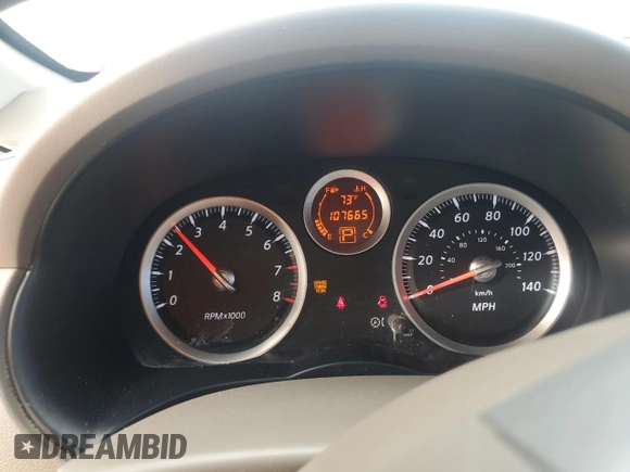 2011 Nissan Sentra 2.0 with VIN 3N1AB6APXBL608534, listed as a Copart auction lot 45417635 with 107,665 mi miles and Salvage Title. Bid and sale history available at DreamBid. Image 9.