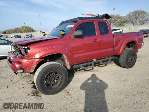2005 Toyota Tacoma PreRunner with VIN 5TETU62N25Z045378, listed as a Copart auction lot 45417655 with 178,711 mi miles and Salvage title. Bid and sale history available at DreamBid. Image 1.