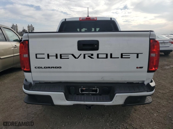 2021 Chevrolet Colorado 2WD Z71 with VIN 1GCGSDEN3M1266567, listed as a Copart auction lot 87079094 with 41,217 mi miles and Salvage Title. Bid and sale history available at carsss.com. Image 6.