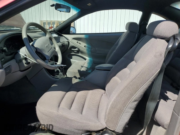 1998 Ford Mustang with VIN 1FAFP4041WF260094, listed as a Copart auction lot 60532955 with 162,633 mi miles and Salvage title. Bid and sale history available at DreamBid. Image 7.