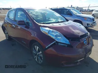 2017 Nissan LEAF SV z VIN 1N4BZ0CP4HC304648, wystawiony jako IAAI lot #41701912 z przebiegiem 63 658 mil mil oraz . Historia ofert i sprzedaży dostępna na DreamBid. Obrazek 1.