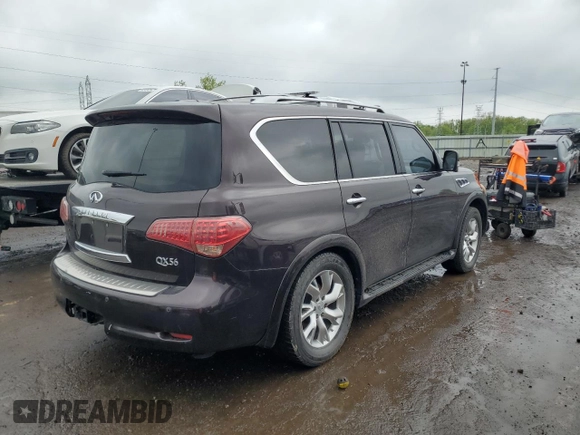 2013 Infiniti QX56 z VIN JN8AZ2NF7D9550269, wystawiony jako Copart lot #56836875 z przebiegiem 218 176 mil mil oraz Czysty tytuł • Clean title. Historia ofert i sprzedaży dostępna na DreamBid. Obrazek 3.