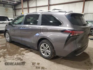 2023 Toyota Sienna Platinum with VIN 5TDESKFC7PS082748, listed as a Copart auction lot 44153015 with 45,382 mi miles and Salvage Title. Bid and sale history available at DreamBid. Image 2.