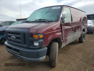 2010 Ford Econoline Cargo Commercial with VIN 1FTSE3EL2ADA98814, listed as a Copart auction lot 42414955 with 138,273 mi miles and Salvage Title. Bid and sale history available at carsss.com. Image 1.