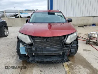 2016 Nissan Rogue SV with VIN KNMAT2MV3GP616273, listed as a Copart auction lot 49285625 with 98,905 mi miles and Salvage Title. Bid and sale history available at DreamBid. Image 5.