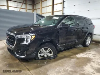 2022 GMC Terrain SLE with VIN 3GKALTEV1NL233952, listed as a Copart auction lot 53841255 with 170,563 mi miles and Clean Title. Bid and sale history available at carsss.com. Image 1.