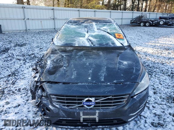 2016 Volvo S60 T5 Premier with VIN YV1612TK2G2415796, listed as a Copart auction lot 89312665 with 0 mi miles and Salvage Title. Bid and sale history available at carsss.com. Image 5.