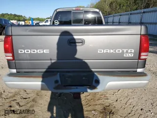 2004 Dodge Dakota SLT with VIN 1D7GL42KX4S597346, listed as a Copart auction lot 52591965 with 116,280 mi miles and Salvage Title. Bid and sale history available at carsss.com. Image 6.