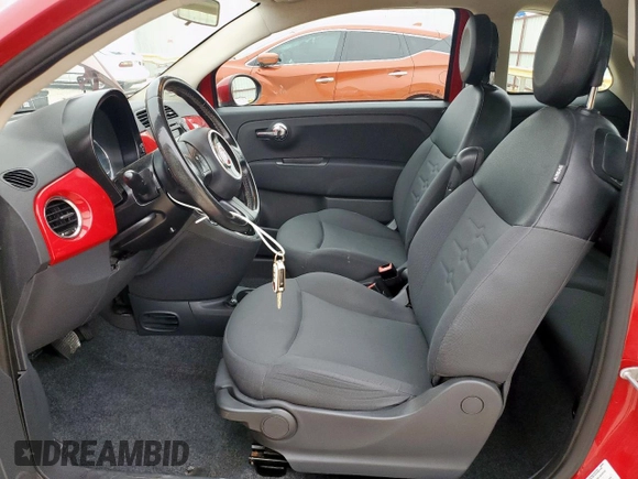 2013 FIAT 500 Pop with VIN 3C3CFFAR7DT674168, listed as a Copart auction lot 59771195 with 70,354 mi miles and Salvage title. Bid and sale history available at DreamBid. Image 7.