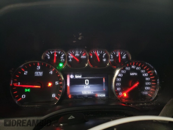 2014 GMC Sierra 1500 SLT with VIN 1GTV2VEC6EZ184525, listed as a Copart auction lot 45531375 with 129,744 mi miles and Salvage Title. Bid and sale history available at carsss.com. Image 9.
