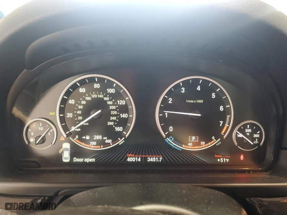 2016 BMW 5 Series 535i xDrive with VIN WBA5B3C56GG257784, listed as a Copart auction lot 48903135 with 40,014 mi miles and Salvage Title. Bid and sale history available at carsss.com. Image 9.