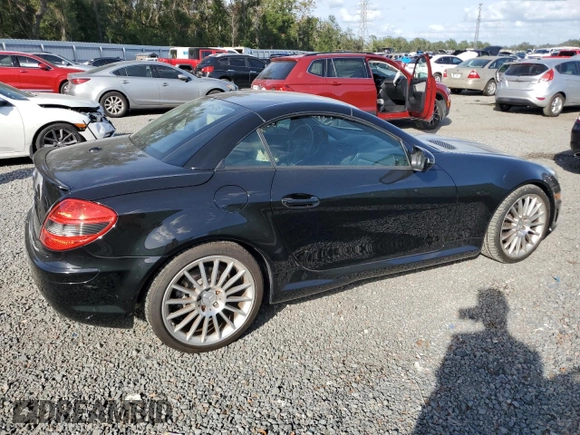 2009 Mercedes-Benz SLK-Class 3.0L with VIN WDBWK54F79F190128, listed as a Copart auction lot 80048934 with 32,354 mi miles and Salvage Title. Bid and sale history available at carsss.com. Image 3.