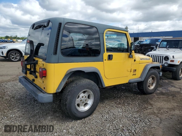 2001 Jeep Wrangler Sport z VIN 1J4FA49S01P355451, wystawiony jako Copart lot #56501545 z przebiegiem 213 027 mil mil oraz Czysty tytuł • Clean title. Historia ofert i sprzedaży dostępna na DreamBid. Obrazek 3.