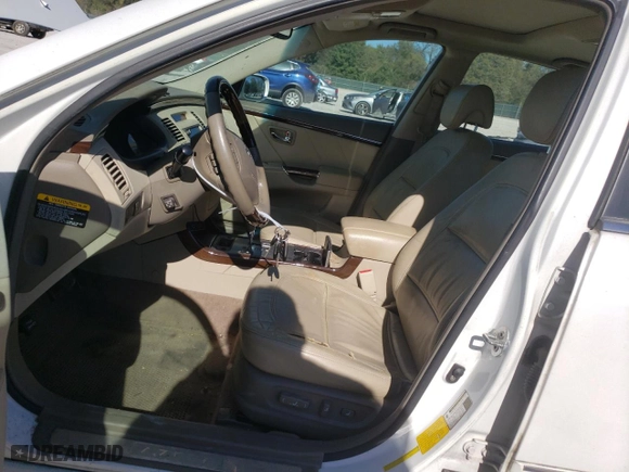 2009 Hyundai Azera Limited with VIN KMHFC46F99A345017, listed as a Copart auction lot 75139104 with 256,350 mi miles and Salvage Title. Bid and sale history available at carsss.com. Image 7.