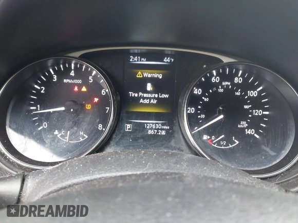 2014 Nissan Rogue SV with VIN 5N1AT2MT2EC774134, listed as a IAAI auction lot 41556875 with 127,630 mi miles and . Bid and sale history available at DreamBid. Image 7.