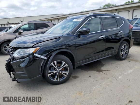 2019 Nissan Rogue SL with VIN 5N1AT2MV7KC795610, listed as a Copart auction lot 54126514 with 49,829 mi miles and Salvage Title. Bid and sale history available at carsss.com. Image 1.