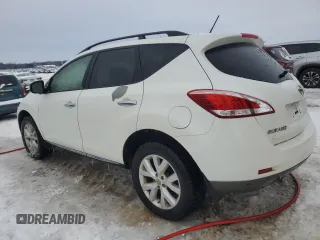 2013 Nissan Murano SV with VIN JN8AZ1MW0DW320585, listed as a Copart auction lot 45122655 with 167,494 mi miles and Clean Title. Bid and sale history available at carsss.com. Image 2.