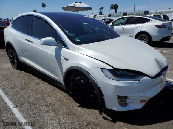 2019 Tesla Model X P100D with VIN 5YJXCBE49KF188700, listed as a Copart auction lot 53234724 with NaN miles and Salvage Title. Bid and sale history available at carsss.com. Image 4.