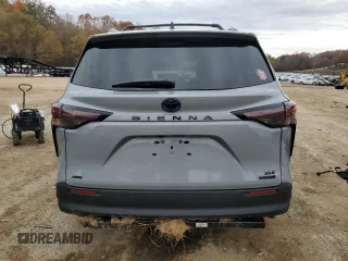 2024 Toyota Sienna LE with VIN 5TDCSKFC1RS147832, listed as a Copart auction lot 84854394 with 6,025 mi miles and Salvage Title. Bid and sale history available at carsss.com. Image 6.