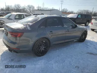 2018 Audi S4 Prestige z VIN WAUC4AF44JA127683, wystawiony jako Copart lot #87794065 z przebiegiem 95 729 mil mil oraz Szkoda całkowita • Salvage title. Historia ofert i sprzedaży dostępna na DreamBid. Obrazek 3.