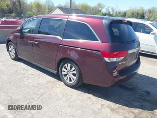 2014 Honda Odyssey EX-L with VIN 5FNRL5H68EB092245, listed as a IAAI auction lot 42135356 with 92,202 mi miles and . Bid and sale history available at carsss.com. Image 3.