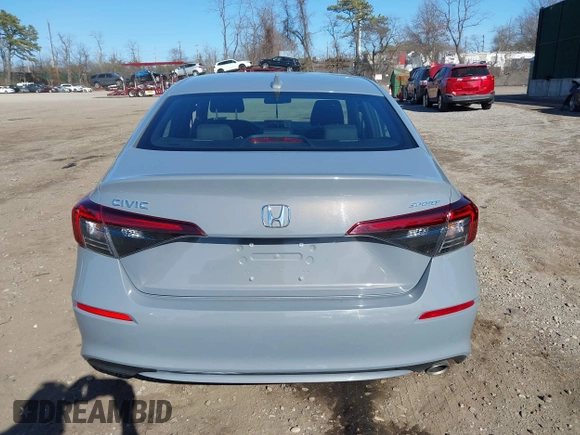 2025 Honda Civic Sport with VIN 2HGFE2F5XSH521799, listed as a IAAI auction lot 41831110 with 5,406 mi miles and . Bid and sale history available at DreamBid. Image 16.