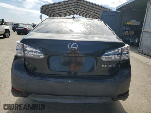 2010 Lexus HS 250h with VIN JTHBB1BA3A2006085, listed as a Copart auction lot 46344655 with 212,732 mi miles and Clean Title. Bid and sale history available at DreamBid. Image 6.