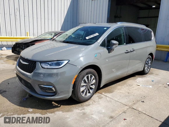 2021 Chrysler Pacifica Hybrid Touring L with VIN 2C4RC1L72MR599413, listed as a Copart auction lot 56419875 with 108,986 mi miles and Salvage title. Bid and sale history available at DreamBid. Image 1.