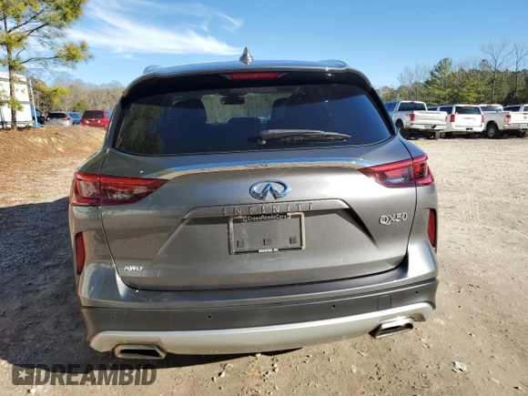 2021 Infiniti QX50 LUXE with VIN 3PCAJ5BB4MF115057, listed as a Copart auction lot 36149563 with 0 mi miles. Bid and sale history available at carsss.com. Image 6.