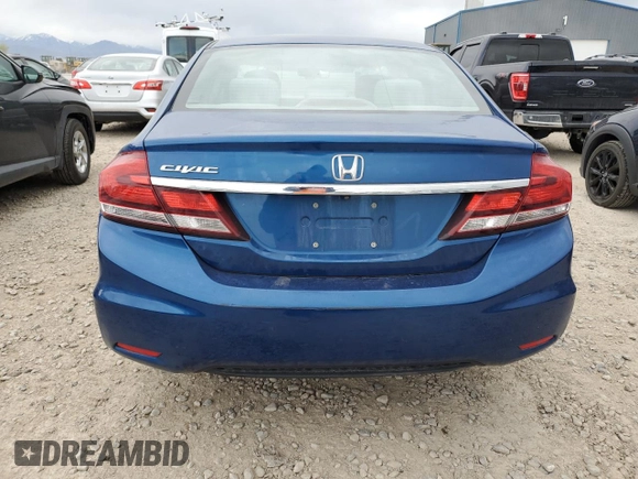 2014 Honda Civic Sedan LX with VIN 19XFB2F51EE008366, listed as a Copart auction lot 54518695 with 170,628 mi miles and Clean Title. Bid and sale history available at carsss.com. Image 6.