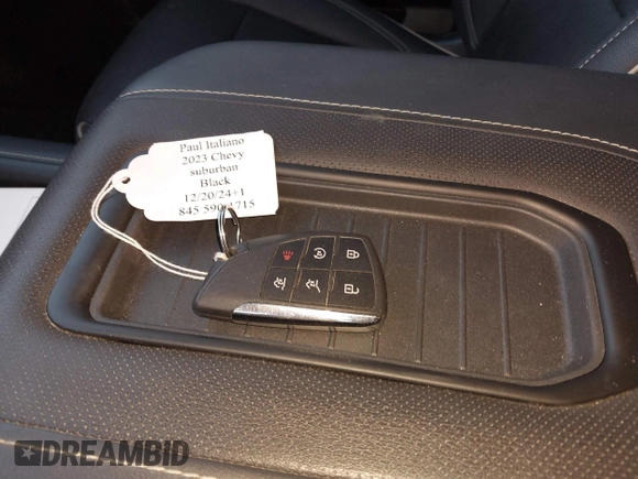 2023 Chevrolet Suburban Premier with VIN 1GNSKFKD3PR263697, listed as a IAAI auction lot 41903910 with 31,574 mi miles and . Bid and sale history available at DreamBid. Image 11.