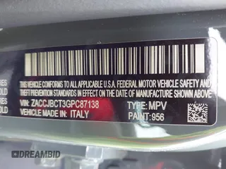 2016 Jeep Renegade Trailhawk with VIN ZACCJBCT3GPC87138, listed as a IAAI auction lot 42076346 with 102,156 mi miles and . Bid and sale history available at carsss.com. Image 9.