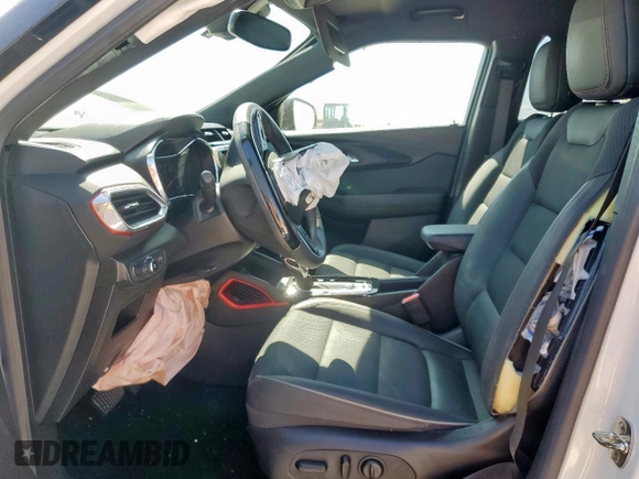 2021 Chevrolet TrailBlazer RS with VIN KL79MTSLXMB150581, listed as a Copart auction lot 54243785 with 42,459 mi miles and Salvage Title. Bid and sale history available at DreamBid. Image 7.