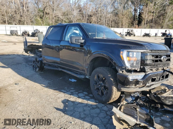2022 Ford F-150 XL with VIN 1FTFW1E89NFB40954, listed as a Copart auction lot 88728755 with 59,644 mi miles and Salvage Title. Bid and sale history available at carsss.com. Image 4.