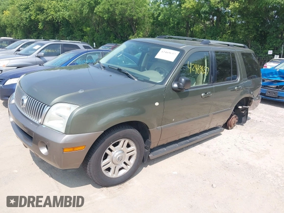 2004 Mercury Mountaineer с VIN 4M2ZU86E44ZJ51190, выставлен на аукционе IAAI как лот 42469657 с пробегом 128 784 миль миль и . История ставок и продаж доступна на DreamBid. Изображение 2.