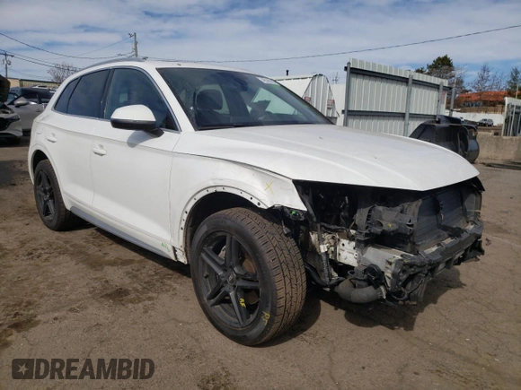 2018 Audi Q5 Premium Plus with VIN WA1BNAFYXJ2183307, listed as a Copart auction lot 48328035 with 0 mi miles and Salvage Title. Bid and sale history available at carsss.com. Image 4.