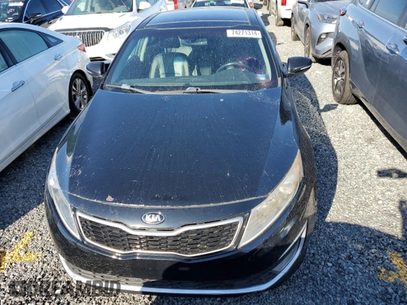 2013 Kia Optima Hybrid LX with VIN KNAGM4AD9D5055760, listed as a Copart auction lot 74271314 with 0 mi miles and Salvage Title. Bid and sale history available at carsss.com. Image 5.