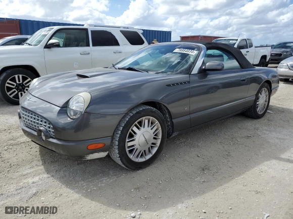 2003 Ford Thunderbird Deluxe with VIN 1FAHP60A13Y112117, listed as a Copart auction lot 78664034 with 58,946 mi miles and Non Repairable. Bid and sale history available at carsss.com. Image 1.
