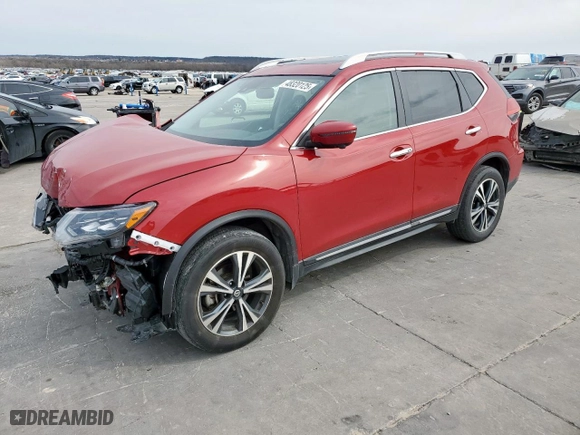 2017 Nissan Rogue SL with VIN 5N1AT2MV8HC843723, listed as a Copart auction lot 48320125 with 91,864 mi miles and Salvage Title. Bid and sale history available at carsss.com. Image 1.