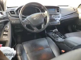 2015 Kia Cadenza Premium with VIN KNALN4D74F5172280, listed as a Copart auction lot 69117414 with 0 mi miles and Salvage Title. Bid and sale history available at carsss.com. Image 8.